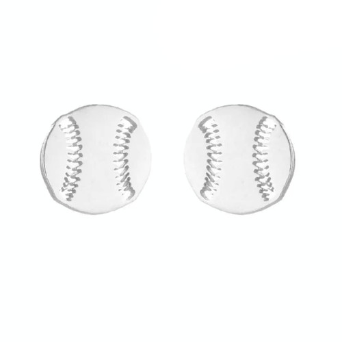 Baseball Earrings for Women Studs - Baseball Mom Jewelry - Stainless Steel Studs for Girls/Women - Small Sports Stud Earrings (Baseball/Softball - Silver) Baseball Earrings for Women Studs - Baseball Mom Jewelry - Stainless Steel Studs for Girls/Women - Small Sports Stud Earrings (Baseball/Softball - Silver)
