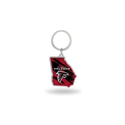 Rico Industries NFL Football Atlanta Falcons State Shape Keychain