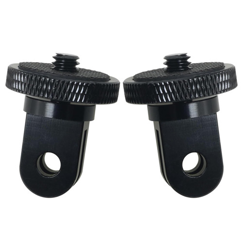 SQXBK 2PCS Tripod Mounting Adapter Camera Mounting Adapter 1/4 Inch -20 Tripod Adapter Black Tripod Adapter for GoPro Cameras and Other Standard 1/4 Inch Accessories