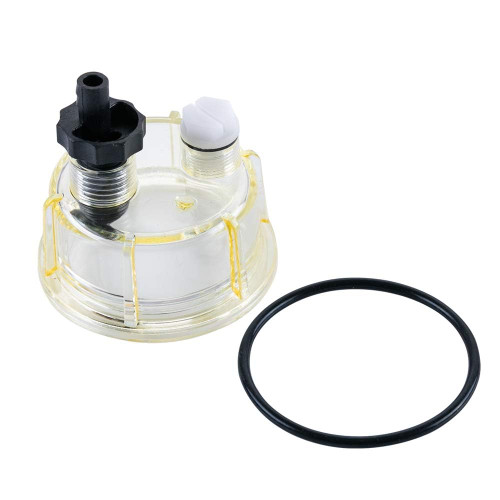 R12T Bowl-R12T Fuel Fittings Marine Spin-on Fuel Filter Water Separator 120AT NPT ZG1/4-19 fit Gasoline Engine and Diesel Engine (R12T Bowl)