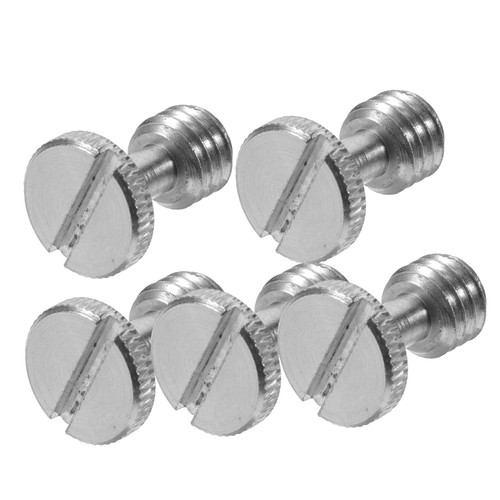 CAXUSD 5pcs Camera PTZ Short Hair Quick Release Plate Iron - Nickel Plated Tripod Camera Thumb Screw tripods for Cameras Camera Mount Thumb Screw monopod Screw