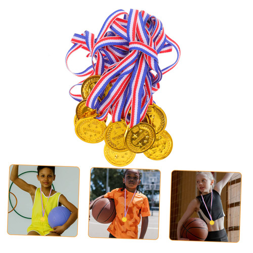 Anneome 12pcs Children's Medal Toys Kids Sport Medals Football Toys Competitions Award Medals with Lanyard Trophy Award Awards Party Favor Basketball Toy Kid Toy Game Medals Sports Plastic Anneome 12pcs Children's Medal Toys Kids Sport Medals Football Toys Competitions Award Medals with Lanyard Trophy Award Awards Party Favor Basketball Toy Kid Toy Game Medals Sports Plastic
