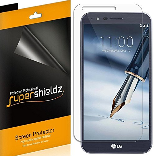 Supershieldz [6-Pack] for LG Stylo 3 Plus Screen Protector, Anti-Bubble High Definition Clear Shield + Lifetime Replacement