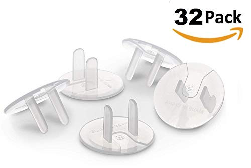 RKINC Outlet Plug Covers Clear Child Proof Electrical Protector Safety Caps (32 Pack) RKINC Outlet Plug Covers Clear Child Proof Electrical Protector Safety Caps (32 Pack)