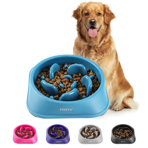 YINEYA Slow Feeder Dog Bowls Large Breed, Dog Slow Feeder Bowl, Dog Food Bowls Slow Feeder, Dog Bowl Slow Feeder, Dog Bowl That Slow Down Eating, Puzzle Dog Food Bowls, Slow Eating Dog Bowl(DarkBlue) YINEYA Slow Feeder Dog Bowls Large Breed, Dog Slow Feeder Bowl, Dog Food Bowls Slow Feeder, Dog Bowl Slow Feeder, Dog Bowl That Slow Down Eating, Puzzle Dog Food Bowls, Slow Eating Dog Bowl(DarkBlue)
