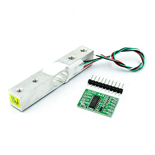 Digital Load Cell Weight Sensor 1kg 5kg 10kg 20KG Portable Electronic Kitchen Scale + HX711 Weighing Sensors Ad Module (10KG)