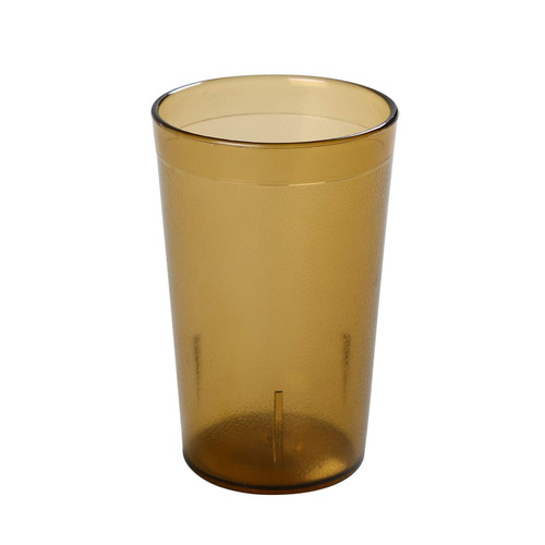 Plastic Products, Tumbler, 12 Oz., Plastic, Amber