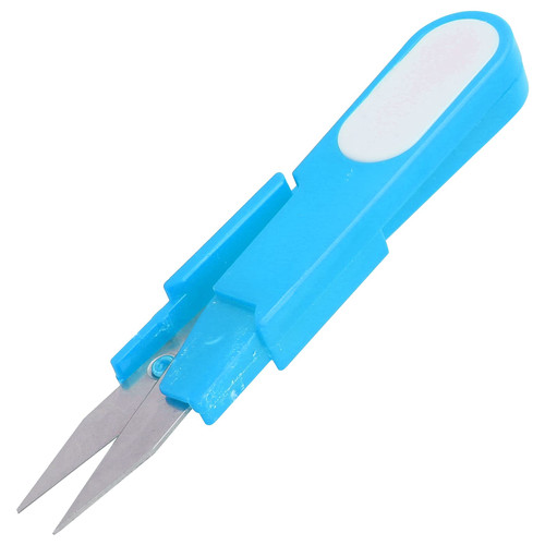 Sewing Scissors Snip Thread Cutter, Safety Trimmer Cross?stitch Clipper Snip Thread Cutter U Shape Sewing Scissors Accessory(Dark Blue)