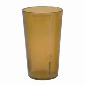 Plastic Products, Tumbler, 16 Oz., Plastic, Amber