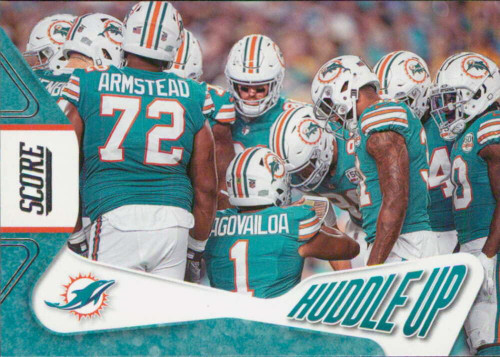 2023 Score Huddle Up #10 Miami Dolphins Miami Dolphins NFL Football Trading Card