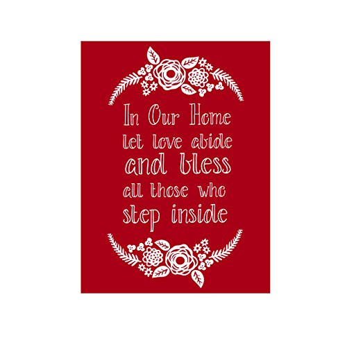 Darice In Our Home Quote Stencil: 4.5 x 6 inches