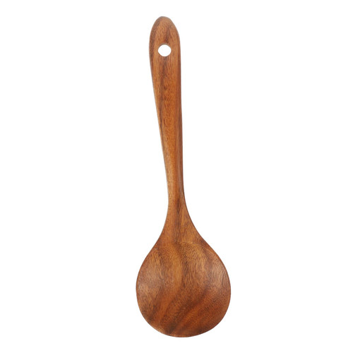 GRIRIW Wooden Mixing Spoon Eating Mixing Wood Spoons for Cooking Wooden Spoons for Cooking Handle Ladle Kitchen Ladle Cooking Soup Spoon Wooden Honey Spoon Tea Spoon Hand-pulled Noodle