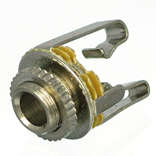 CESS 3.5mm Stereo Balanced TRS Socket Female Connector Panel Chassis Mount - 1/8" 3.5mm Stereo Socket (jcx) (5 Pack)