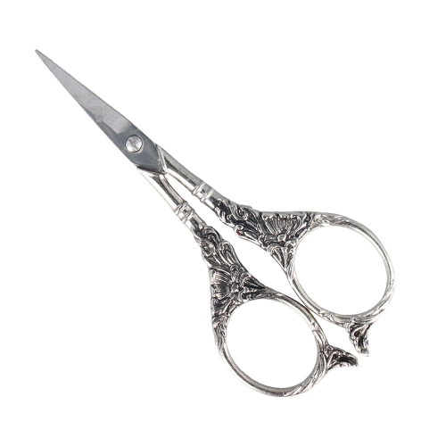 HomeSoGood 4.5 inch Sewing Embroidery Scissors,Small Vintage European Style Scissors,Stainless Steel Scissor for Embroidery Crafting Art Work Needlework DIY