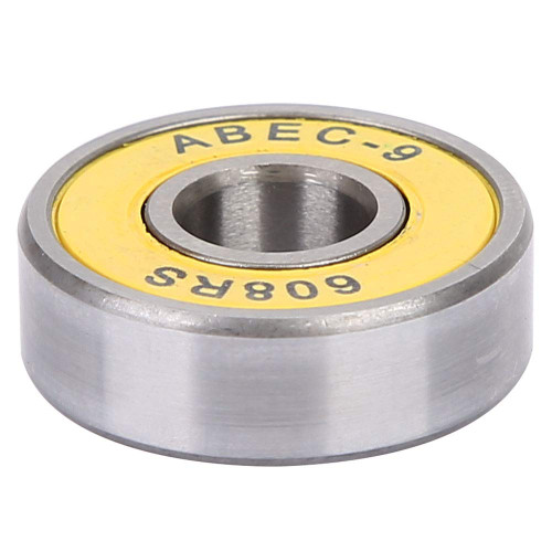 Skate Roller Bearing 8 Pcs Longboard Roller Skate Bearings 608 Ball Bearings for Skateboards Roller Blade Inline Skating Scooter Rollerblade(Yellow)