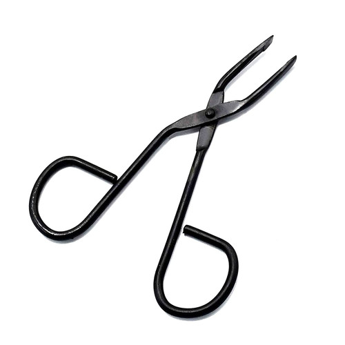 OdontoMed2011 Perfectweeze Slant Tip Tweezer 'Eyebrow, with Easy Scissor Handle Tactical All Black Coated