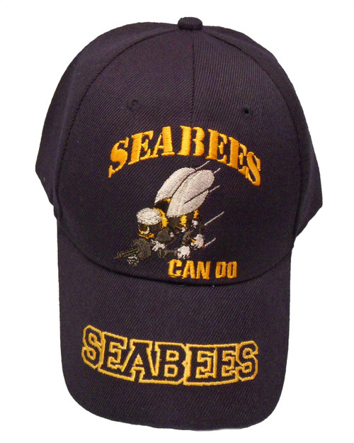 Windcatcher Navy Licensed caps (Seabees Can Do - Navy Blue)