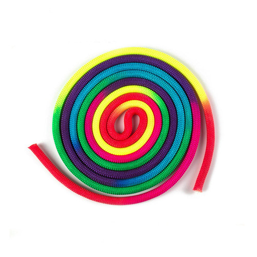 Xiaokeis Gymnastics Arts Rope, Jumping Rope Exercise Rainbow Color Rhythmic Gymnastics Rope, Youth Jump Rope Sports Competition Arts Training Jump Rope, Weighted Jump Rope for Women(Rainbow)