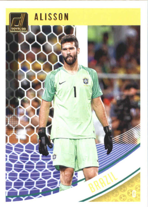 2018-19 Donruss #110 Alisson Brazil Soccer Trading Card