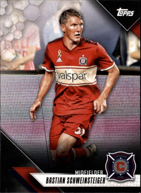 2019 Topps MLS #2 Bastian Schweinsteiger Chicago Fire Soccer Club Soccer Trading Card