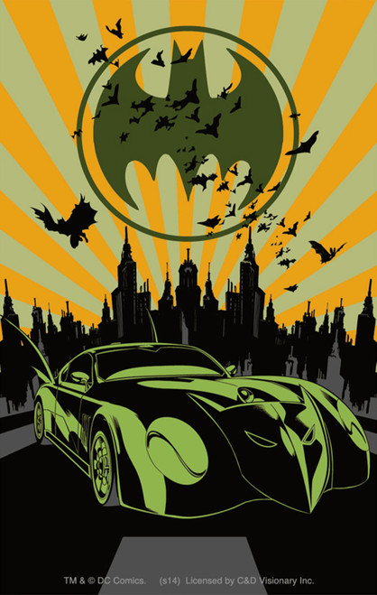 C&D Visionary Licenses Products DC Comics Batman Bat Mobile Sticker