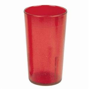 Plastic Products, Tumbler, 20 Oz., Plastic, Red