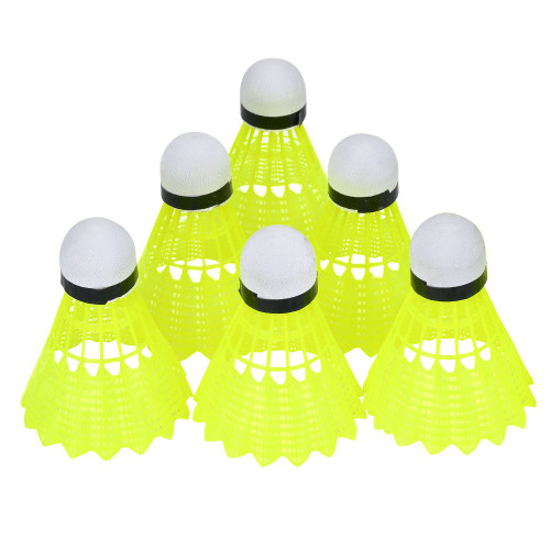 SUNGOOYUE Badminton Shuttlecock 6Pcs/Set Professional Nylon Badminton Ball Shuttlecock Indoor Outdoor Sports Training Accessory