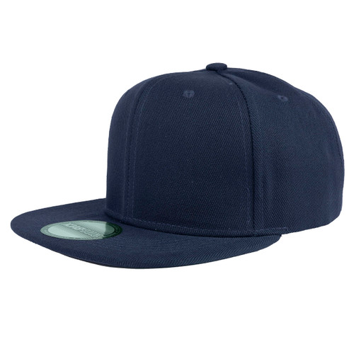Gelante Snapback Hats for Men - Flat Bill Brim Baseball Cap Hat - Plain Blank Adjustable 1500-1PC Navy