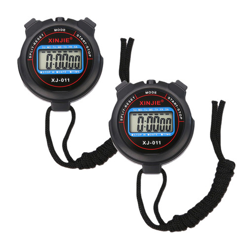 Digital Stopwatch Multi-Function Electronic Digital Sport Stopwatch Timer Waterproof Electronic Large Display Stopwatch Swimming Countdown Timer for Sports Fitness Coaches and Referees