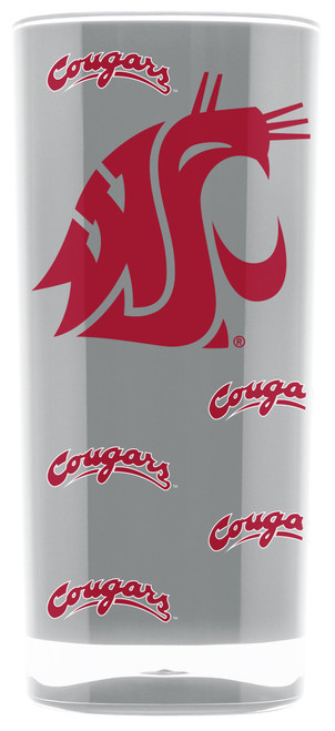 Duck House Sports NCAA Washington State Cougars 16oz Insulated Acrylic Square Tumbler Duck House Sports NCAA Washington State Cougars 16oz Insulated Acrylic Square Tumbler