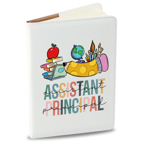 KEYCHIN Assistant Principal Leather Notebook School Principal Gifts Journal Notebook For School Principal Teacher (Assistant Principal)