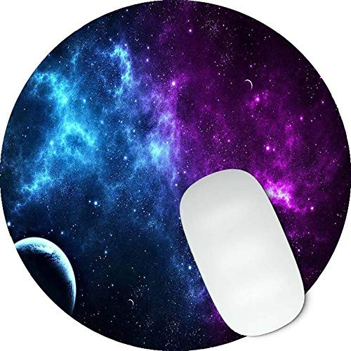 Timing&weng Deep in The Sky Round mosue pad Non-Slip Mouse pad Gaming Mouse pad