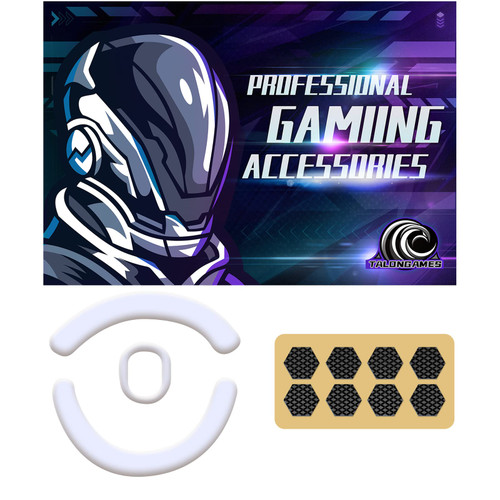 TALONGAMES Rounded Curved Edges Super Glide Mouse Feet Skates Pads Compatible with Logitech G703 G603 G403 Gaming Mouse Feet Replacement(0.8mm, Smooth, White PTFE) Pro Performance Upgrade TALONGAMES Rounded Curved Edges Super Glide Mouse Feet Skates Pads Compatible with Logitech G703 G603 G403 Gaming Mouse Feet Replacement(0.8mm, Smooth, White PTFE) Pro Performance Upgrade