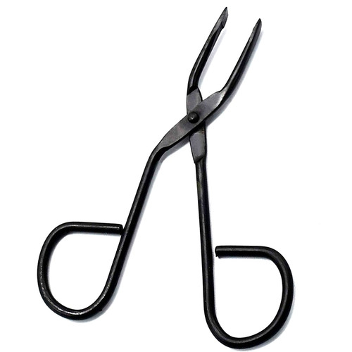 AAProTools Perfectweeze Slant Tip Tweezer, with Easy Scissor Handle Full Black