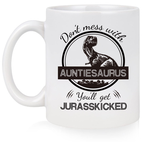 Funny Aunt Gifts, Auntiesaurus Funny Coffee Mug, BAE Best Aunt Ever Gifts from Niece Nephew Sister, Aunt Gifts for Mothers Day Christmas Birthday, Auntiesaurus Cup, Aunt Coffee mug 11 Oz White Funny Aunt Gifts, Auntiesaurus Funny Coffee Mug, BAE Best Aunt Ever Gifts from Niece Nephew Sister, Aunt Gifts for Mothers Day Christmas Birthday, Auntiesaurus Cup, Aunt Coffee mug 11 Oz White
