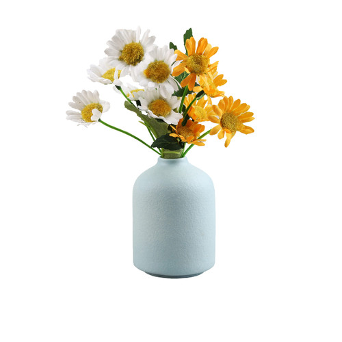 Ceramic Vase - Small Vase, Modern Minimalist Ceramic Vase, Dried Flower Vase, Home Decoration, Flower Arrangement Decorative Shooting Props (Blue) Ceramic Vase - Small Vase, Modern Minimalist Ceramic Vase, Dried Flower Vase, Home Decoration, Flower Arrangement Decorative Shooting Props (Blue)