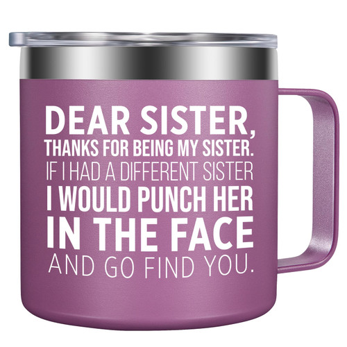GSPY Coffee Mug - Funny Gifts for Sister, Sister Gifts, Sister Christmas Gifts - Sister Gifts from Sister, Brother - Sister Gift, Sister Coffee Mug - Birthday Gifts for Sister, Sister in Law