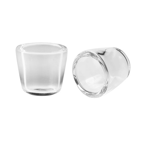 2 Packs Quartz Bowl Inserts for Peak Accessory, Enhanced Performance, Flat Bottom, Reused Glass Insert Bowl Accessories, Replacement Insert
