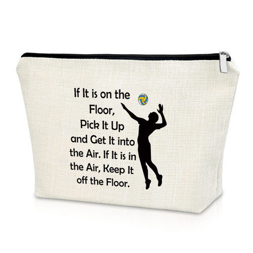 Sazuwu Volleyball Lover Gifts Makeup Bag Volleyball Player Recognition Gifts Inspirational Volleyball Team Gifts Appreciation Gifts for Coaches Volleyball Graduation Birthday Christmas Retirement Gift