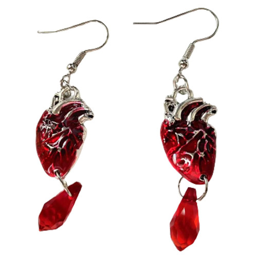 Gothic Black Bat Vampire Drop Earrings Red Crystal Gems Bat Earrings Punk Animal Bat Earrings Halloween Earrings Costumes Jewelry for Women Teen Girls (heart) Gothic Black Bat Vampire Drop Earrings Red Crystal Gems Bat Earrings Punk Animal Bat Earrings Halloween Earrings Costumes Jewelry for Women Teen Girls (heart)