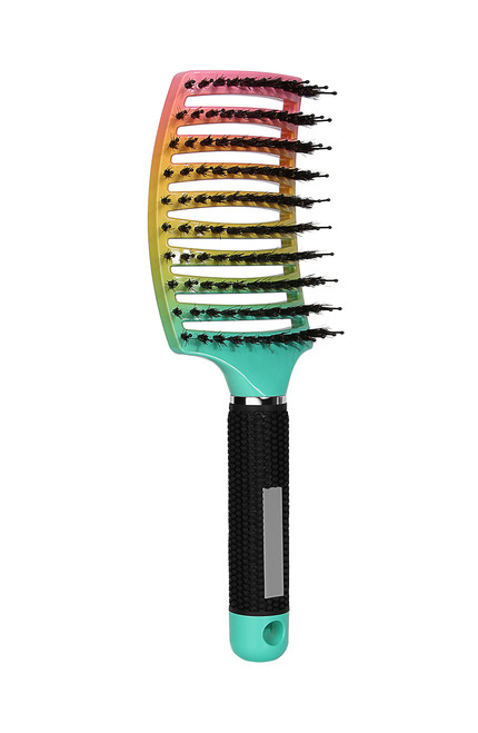 Wet Hair Detangling Brush For Curly Hair,Wet Hair Brush Detangler For Women,Curved Hair Brush For Wet Or Dry Hair.Voremy Brush For Thick Hair&Make Hair Shiny,Boar Bristle Hair Brush.