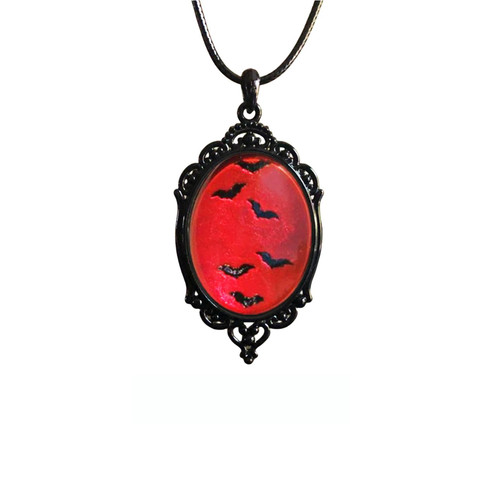Gothic Vampire Bat Necklace Red Crystal Bat Cameo Pendant Necklace Vintage Blood Bat Cabochon Choker Mystic Witch Jewelry Halloween Jewelry Gift for Women Teen Girls (Red) Gothic Vampire Bat Necklace Red Crystal Bat Cameo Pendant Necklace Vintage Blood Bat Cabochon Choker Mystic Witch Jewelry Halloween Jewelry Gift for Women Teen Girls (Red)