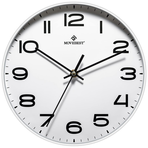 MOVEBEST Wall Clock 10 Inch Silent Non-Ticking Wall Clock Modern Simple Style Wall Clock Battery Operated Wall Clock Easy to Read Decor Clock for Home, Office, School, Kitchen, Living Room MOVEBEST Wall Clock 10 Inch Silent Non-Ticking Wall Clock Modern Simple Style Wall Clock Battery Operated Wall Clock Easy to Read Decor Clock for Home, Office, School, Kitchen, Living Room