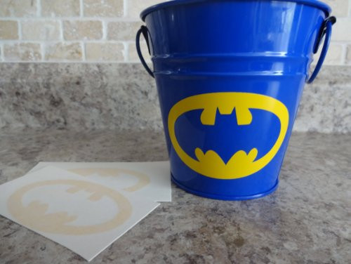 Batman 3x2 inches symbol Pack of 6 vinyl decal stickers