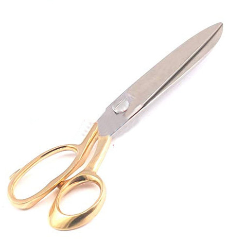 Precise Canada 10" Sharp Tailor Scissors Stainless Steel Clothing Dressmaking Shears Fabric Craft Cutting Adjustable Scissors (Gold)