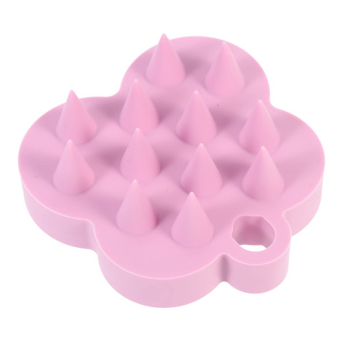 Mipcase Shampoo Massage Brush Silicone Head Scrubber Scalp Massaging Shampoo Brush Hair Comb Massager Head Exfoliator Silicone Shampoo Brush Scalp Brush Girl Comb Care Silica Gel