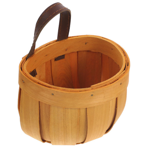 CIYODO Hanging Basket Woodchip Woven Basket Woven Woodchip Storage Basket Flower Woodchip Basket Woven Woodchip Basket Woodchip Plant Basket Sundry Basket Fruit Small Basket Wooden