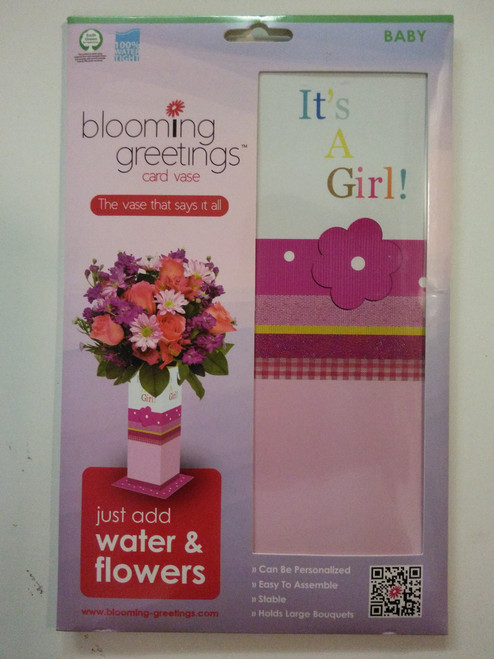 It's a Girl Card Vase the Vase That Says It All