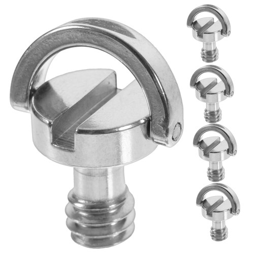 KJHBV 5pcs 1/4 Inch Camera Screw Tripod Mount Screw Replacement Tripod Screw Mount 1/4 Screw Camera 1/4 Camera Mount Screw Camera Screw 1/4 Monopod Iron - Nickel Plated Stainless Steel