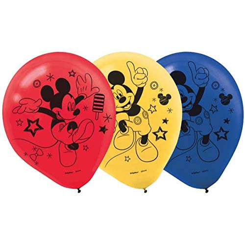 Disney "Mickey on the Go" Printed Latex Balloons, 6 ct., Party Favor